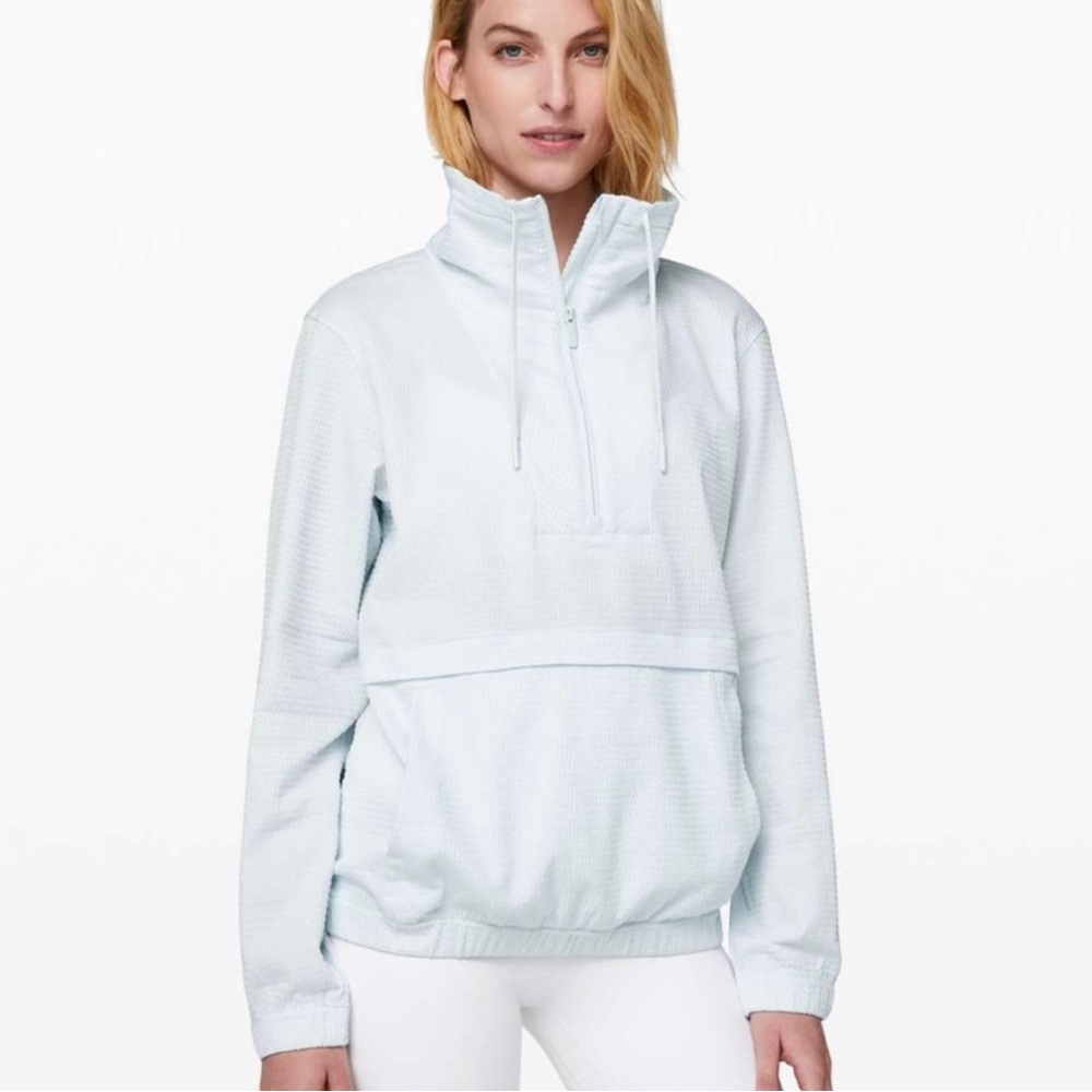 Lululemon Pack Light Pullover Jacket Light Blue -… - image 2